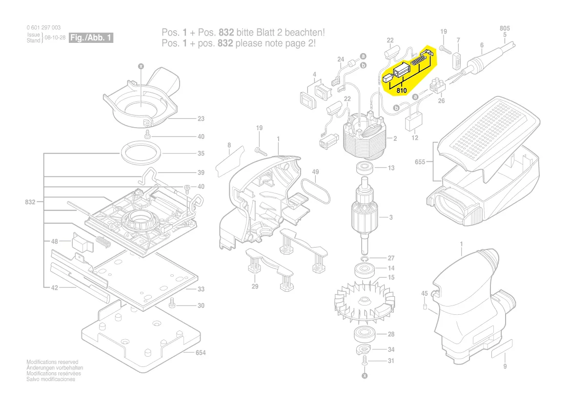 Balais charbon réf. 2 610 924 701 BOSCH